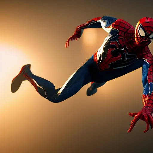 Image similar to a single venom and spider - man hybrid, dslr, cinematic, volumetric lighting, 8 k resolution, photorealistic