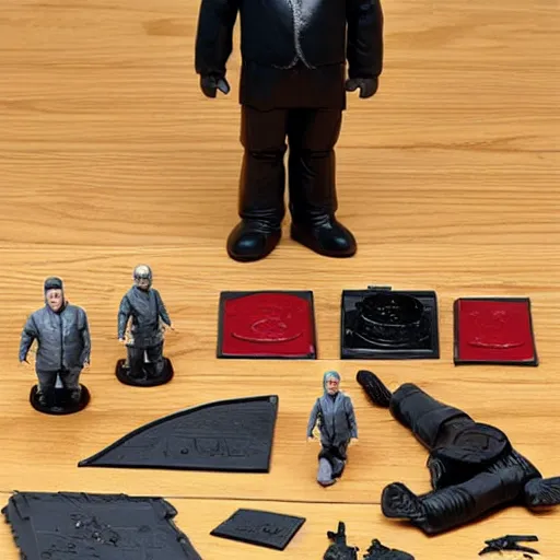 Image similar to vladimir putin cosplay lenin, stop motion vinyl action figure, plastic, toy, butcher billy style