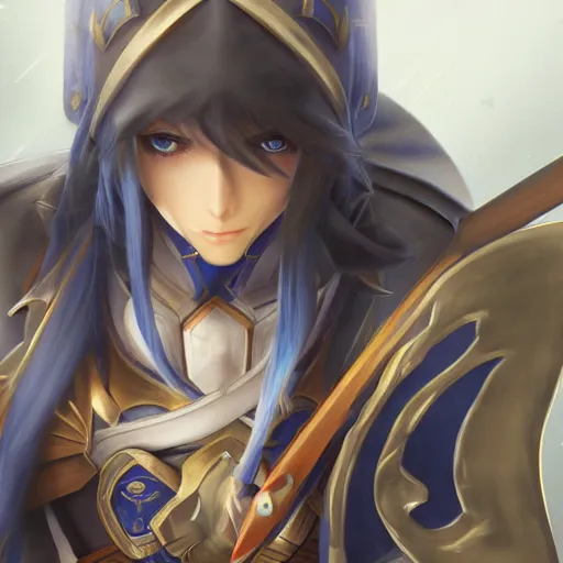 Image similar to Lucina from Fire Emblem, closeup, hyperdetailed, artstation, cgsociety, 8k