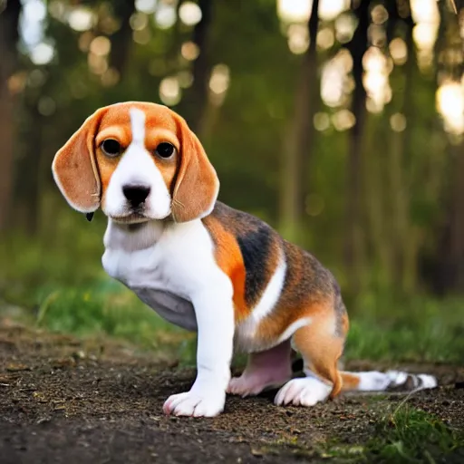Prompt: beagle and my mom had a baby, movie still, photography, DSLR 35mm, low light photography, ultra fine detail