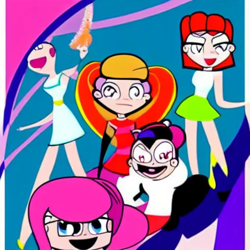 Image similar to the powerpuff girls cartoon