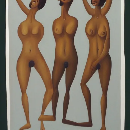 Image similar to a three - body woman