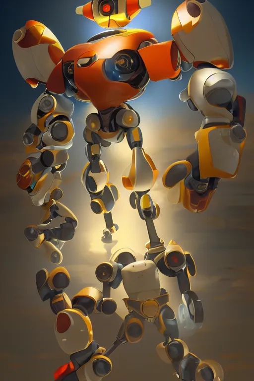 Image similar to metabots medabots medarotto medarot robot minimalist comics, behance hd by jesper ejsing, by rhads, makoto shinkai and lois van baarle, ilya kuvshinov, rossdraws global illumination ray tracing hdr radiating a glowing aura