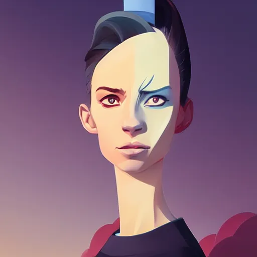 Image similar to face icon stylized minimalist rockoa €™ s modern life, loftis, cory behance hd by jesper ejsing, by rhads, makoto shinkai and lois van baarle, ilya kuvshinov, rossdraws global illumination