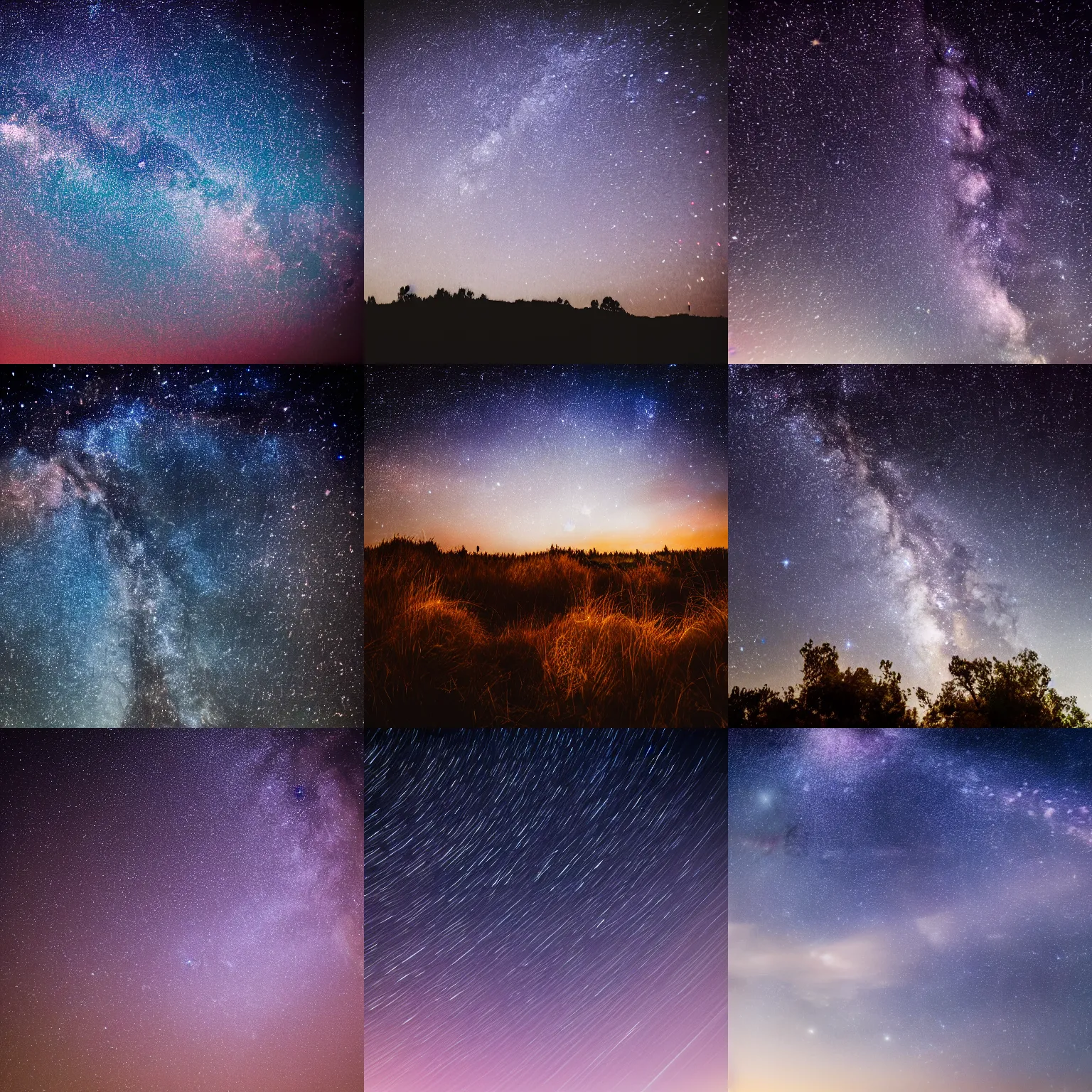 Image similar to HD Dslr professional photograph of a sky full of beautiful stars