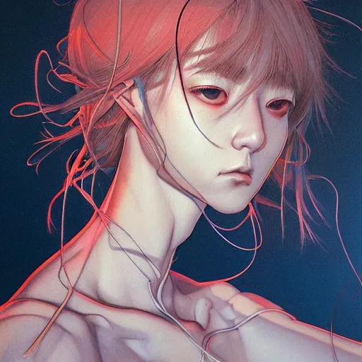 Prompt: citizen portrait soft light painted by james jean and katsuhiro otomo and erik jones, inspired by perfect blue anime, smooth face feature, intricate oil painting, high detail illustration, sharp high detail, manga and anime 1 9 9 9