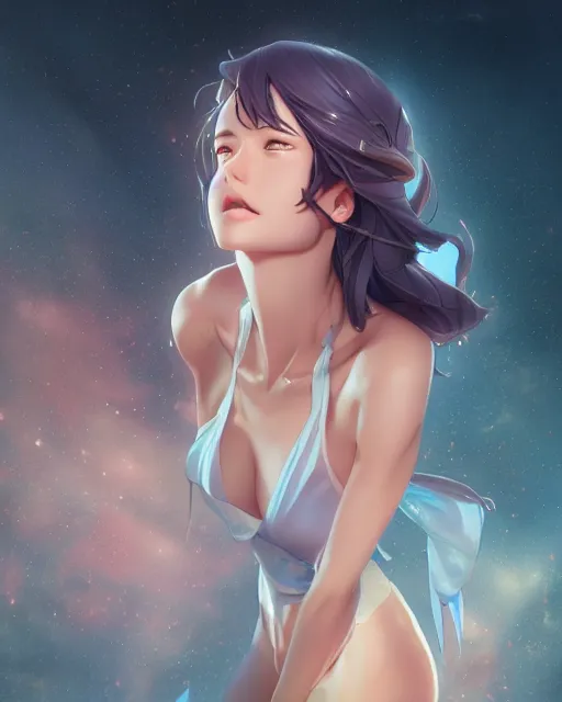 Image similar to goddess, ambient lighting, detailed body, by makoto shinkai, stanley artgerm lau, wlop, rossdraws