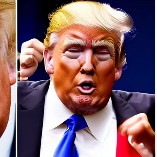 Image similar to a photo of donald trump as a fast food meal