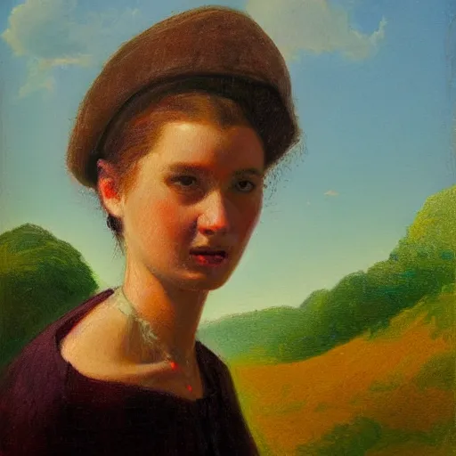 Image similar to portrait of Human lolipop , in the style of the Hudson River School