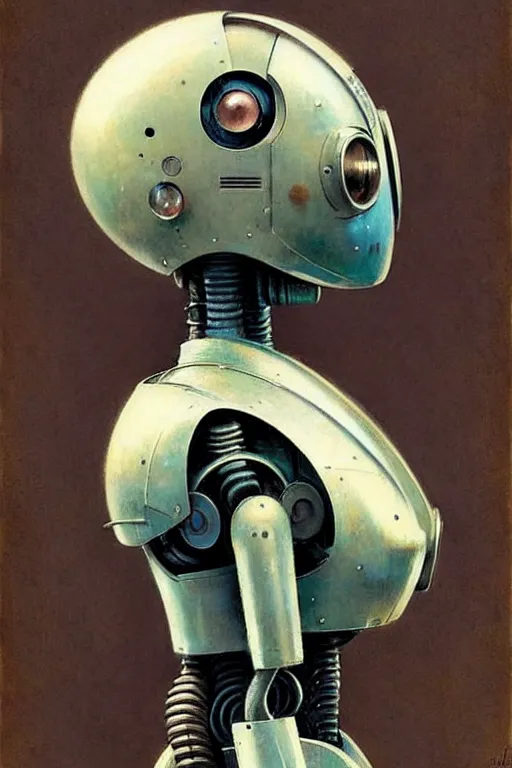 Image similar to ( ( ( ( ( 1 9 5 0 s robot,, robert kinoshita, android. muted colors. ) ) ) ) ) by jean - baptiste monge, tom lovell!!!!!!!!!!!!!!!!!!!!!!!!!!!!!!