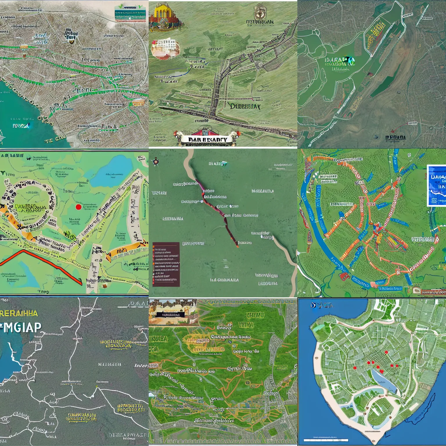 Prompt: map of daerah istimewa yogyakarta