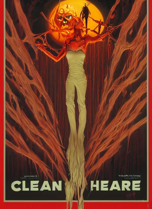 Image similar to horror poster artwork by Michael Whelan, clean