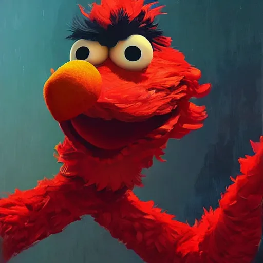 Prompt: king elmo of sesame street vanguard of the commonwealth by ilya kuvshinov katsuhiro, artgerm, jeremy lipkin and michael garmash, unreal engine, radiant light, detailed and intricate environment, digital art