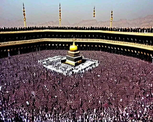 Image similar to alien invasion Kaaba