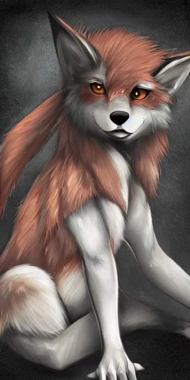 Prompt: gorgeous stylish! anthro werefox in the city, photorealistic fursona furry art commission, anime, fullmetal alchemist, furaffinity, extremely detailed, award winning