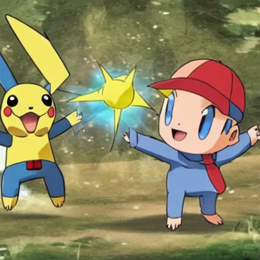 Prompt: pokemon fighting at world war 2, award winning photography