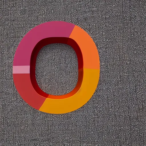 Image similar to letter g, capital g, g, circular shape, segmented with different colors