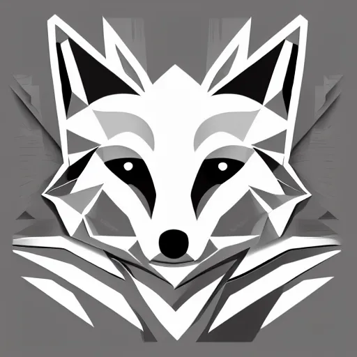 Image similar to Cubist Style Vector Fox Art