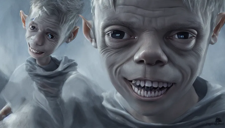 Prompt: Justin Bieber is Gollum, hyperdetailed, artstation, cgsociety, 8k