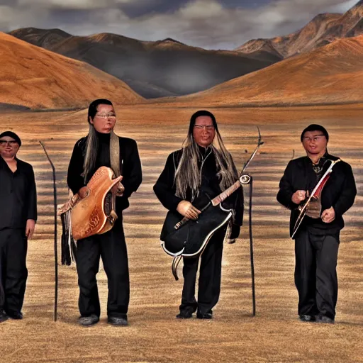 Image similar to Mongolian rock band