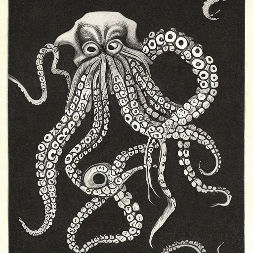 Image similar to octopus dog hybrid demon, ancient greece, vase illustration