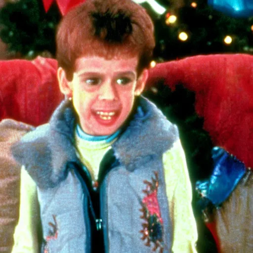 Prompt: borat as a child in home alone movie