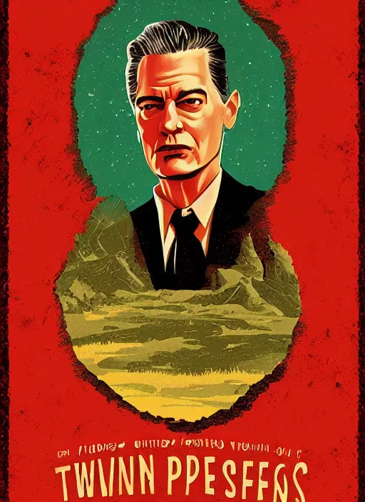 twin peaks movie poster art by gabz Stable Diffusion OpenArt