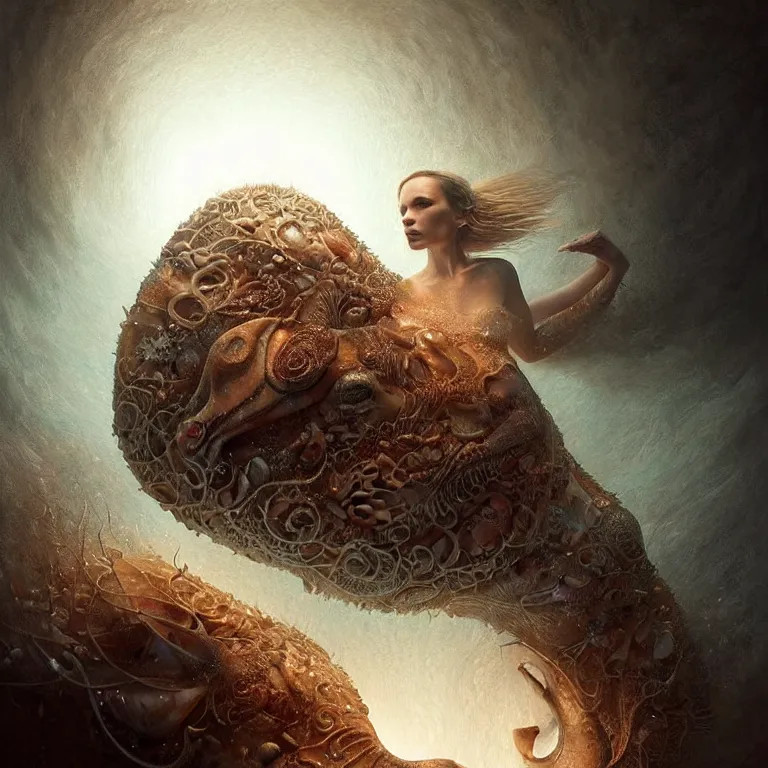 Prompt: epic professional digital art of 🐚🐖, atmospheric lighting, painted, intricate, detailed, by leesha hannigan, wayne haag, reyna rochin, ignacio fernandez rios, mark ryden, iris van herpen, best on artstation,, wlop, cgsociety, epic, stunning, gorgeous, much wow, cinematic, masterpiece.