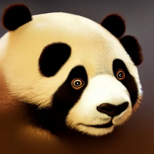 Image similar to a cartoon panda, Disney, digital art, highly detailed, award winning, concept art, intricate, sharp focus, masterpiece, Trending on Artstation HQ, unreal engine 5, 4K UHD image