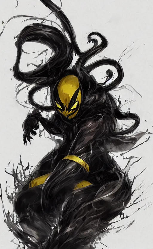 Image similar to venom as pikachu, dynamic lighting, photorealistic dark fantasy concept art, trending on art station, stunning visuals, creative, cinematic, ultra detailed