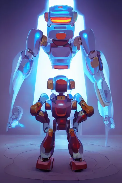 Image similar to metabots medabots medarotto medarot robot minimalist comics, behance hd by jesper ejsing, by rhads, makoto shinkai and lois van baarle, ilya kuvshinov, rossdraws global illumination ray tracing hdr radiating a glowing aura