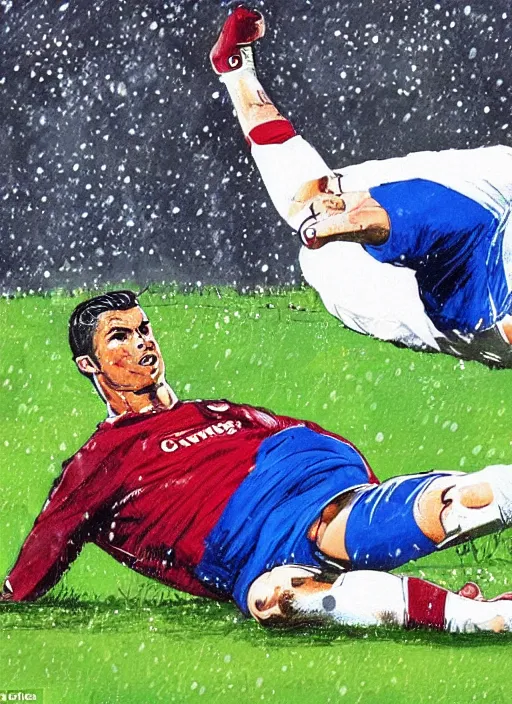 Cristiano Ronaldo Gets Giant Goal Portrait Made From Swarovski Crystals  Because of Course He Does - Sports Illustrated