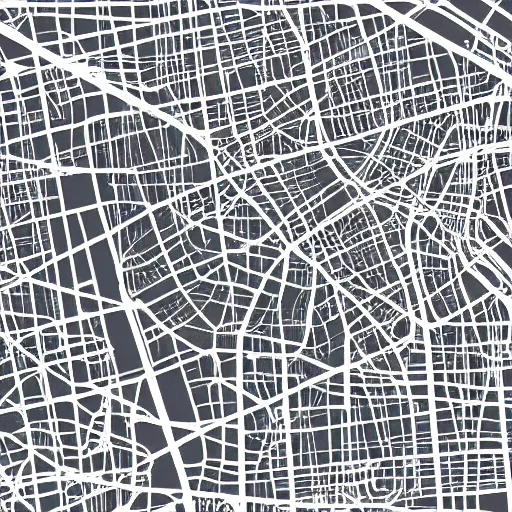 Image similar to map of paris, abstract, lines color, white background