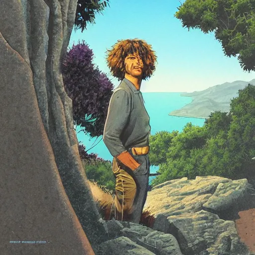 Prompt: a portrait of a character in a scenic environment by Deodato, Mike.