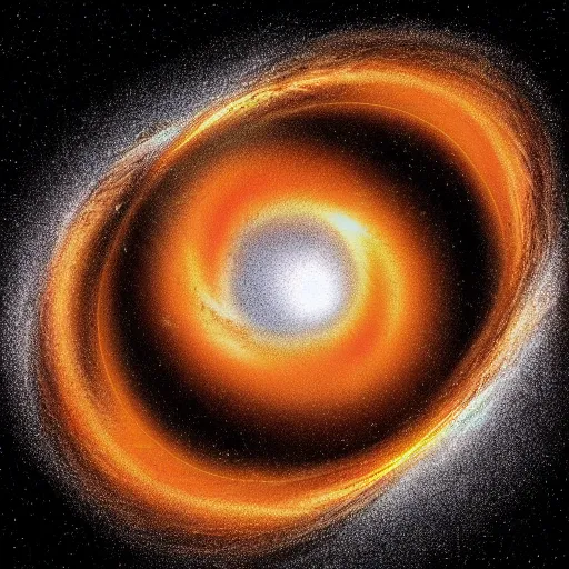 Prompt: the most powerful black hole in existence, hyper detailed