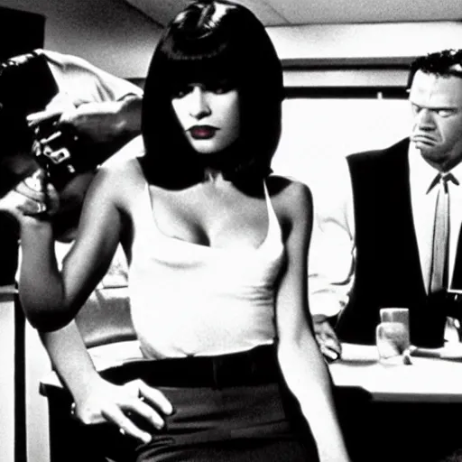 Prompt: a film still from pulp fiction