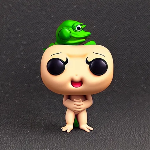 Image similar to Pepe Chibi Funko Pop