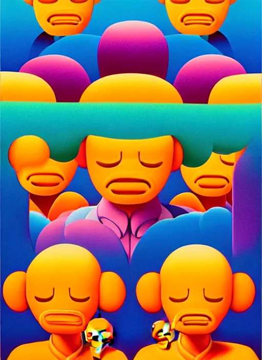 Image similar to flower men by shusei nagaoka, kaws, david rudnick, airbrush on canvas, pastell colours, cell shaded, 8 k