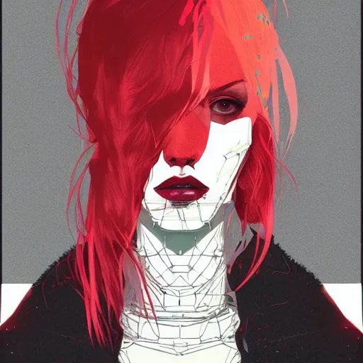 Prompt: a portrait of a character in a scenic environment by conrad roset, hyperdetailed, cyberpunk, cool, cybernetically enhanced, trending on artstation