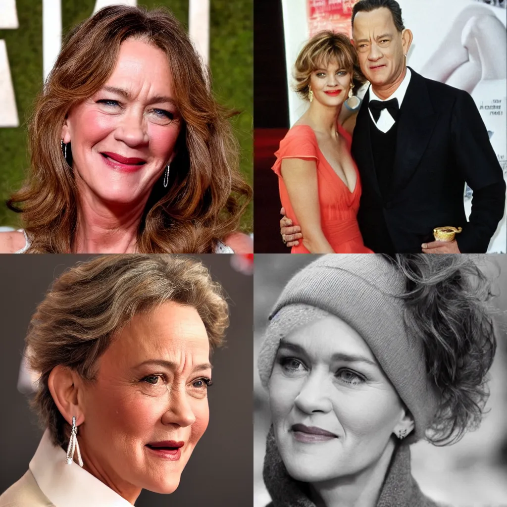 Prompt: Tomara Hanks is a beautiful woman and she knows it. Staying strong despite the critics