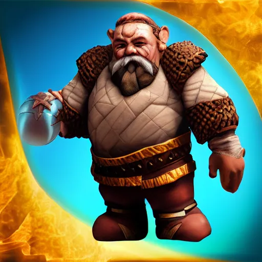 Image similar to fantasy dwarf with basketball skin