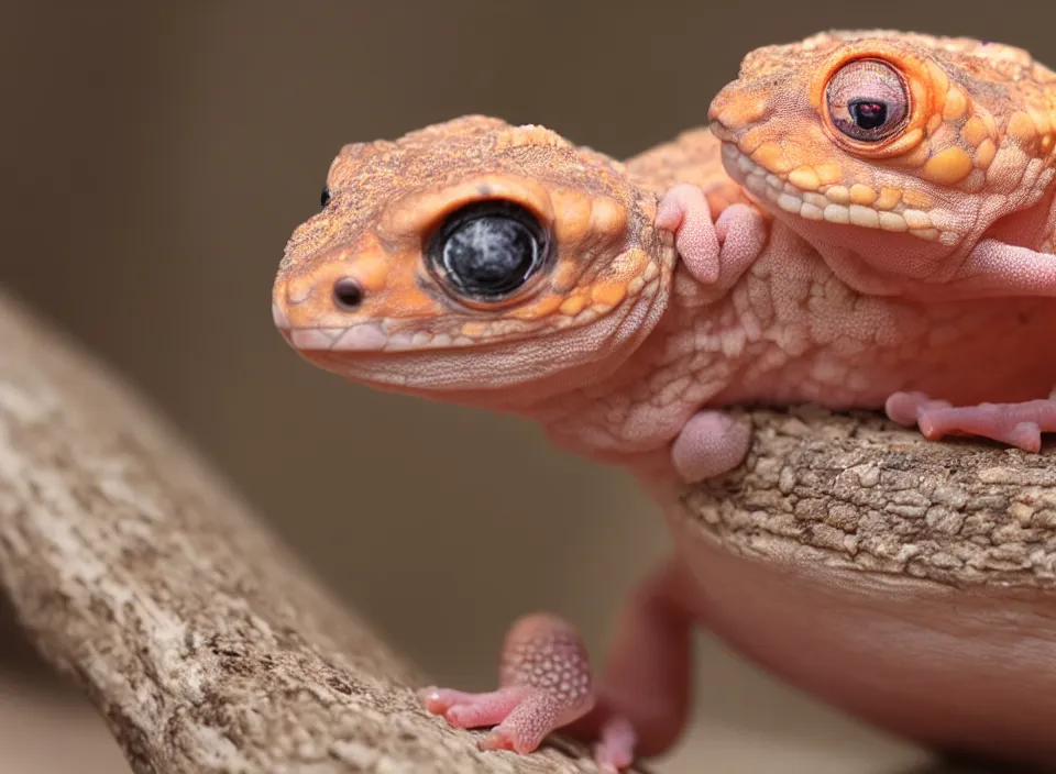 Prompt: Photo of one young New Zealand pink gecko tortoise looking at the viewer, cute, nature photography, National Geographic, 4k, award winning photo