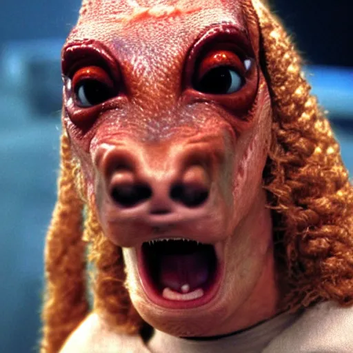 Image similar to a film still of jar jar binks kid in star wars realistic, detailed