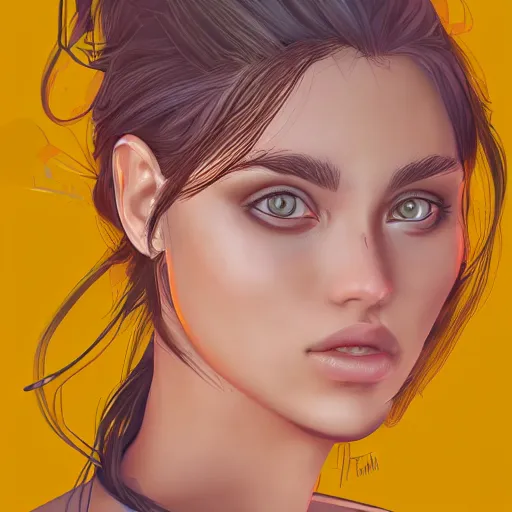 Prompt: a beautiful portrait of a cute woman by Ivan Talavera trending on Artstation