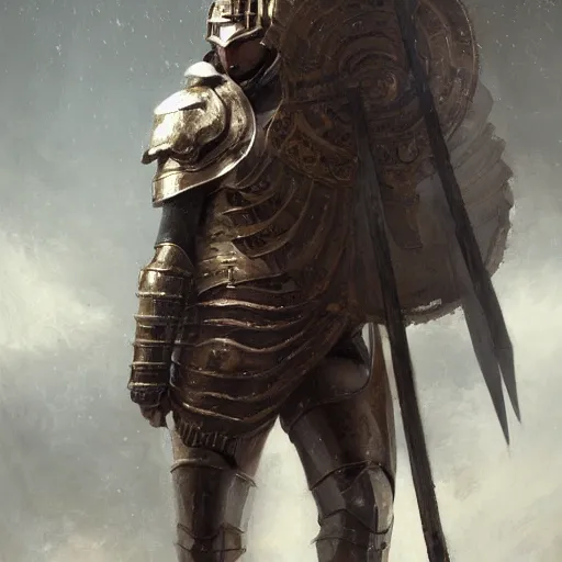 Image similar to a dramatic epic ethereal portrait of a Roman Phalanx, full body with dynamic pose, male, detailed face, cinematic lighting, highly detailed oil on canvas painting by Greg Rutkowski, winning-award digital art trending on Artstation H 1024 W 832