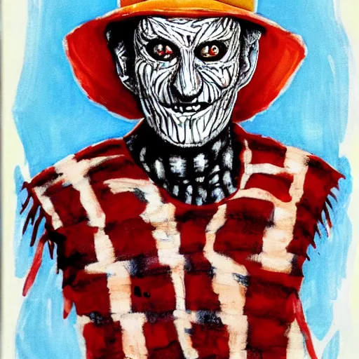 Image similar to Freddy Krueger from the movie a Nightmare on Elm Street