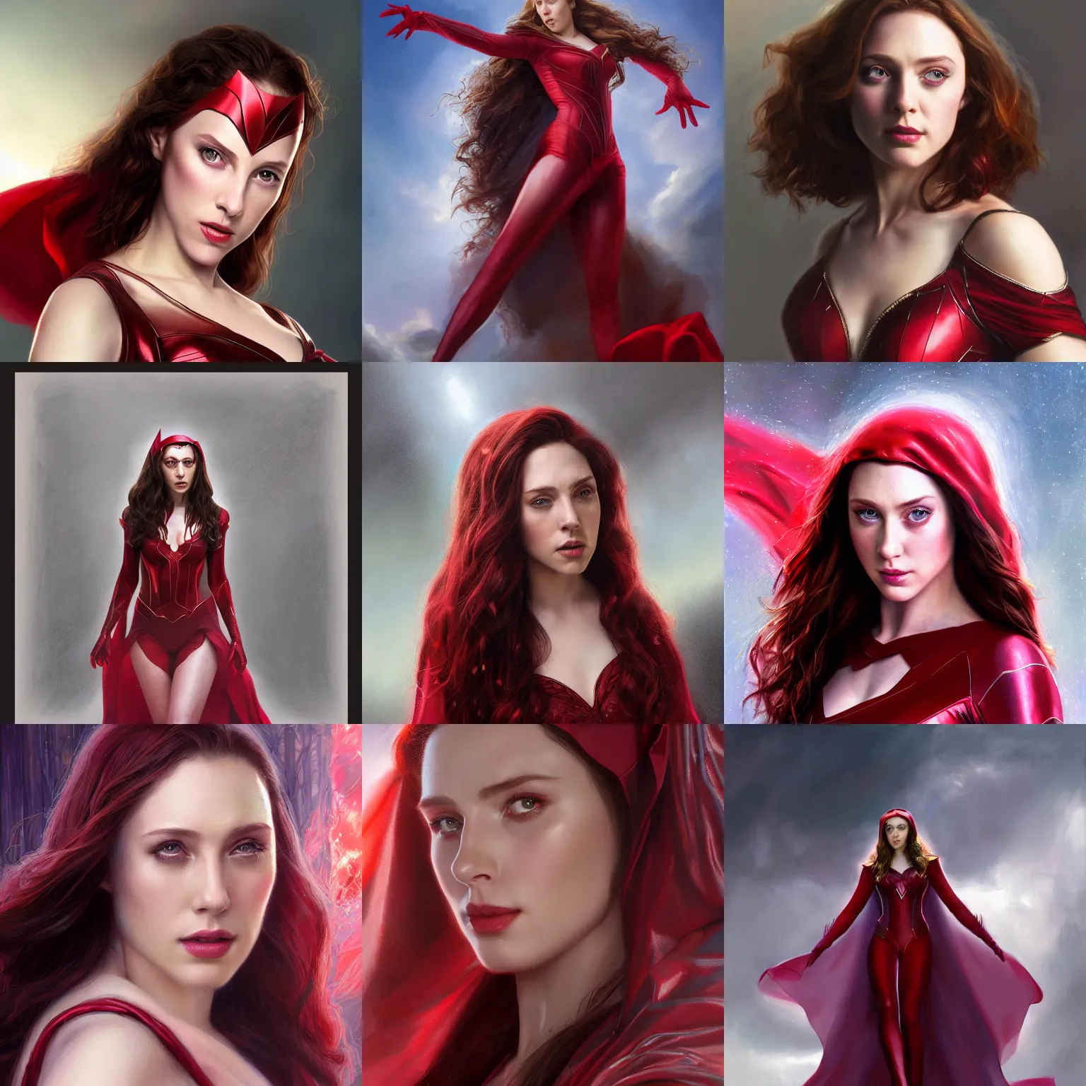 Prompt: aaron taylor johnson as scarlet witch. digital painting, detailed, 8 k, trending on artstation, smooth, sharp focus artwork by mark arian, artgerm, mark keathley, greg rutkowski