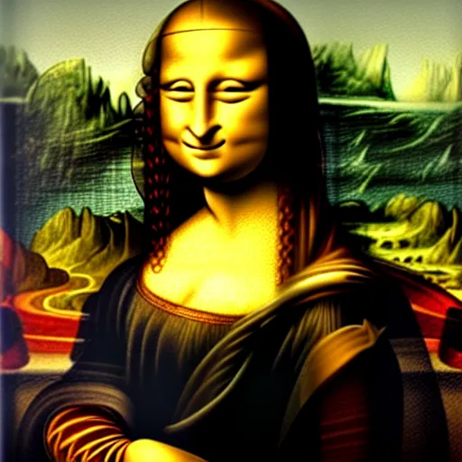 Image similar to 'Mona Lisa' painted by Mozart