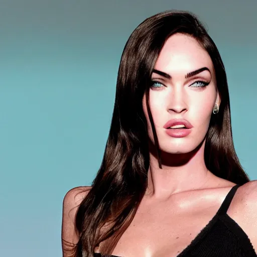 Image similar to megan fox, mouth open with tonsillitis, realistic, photorealistic, otorhinology, photo