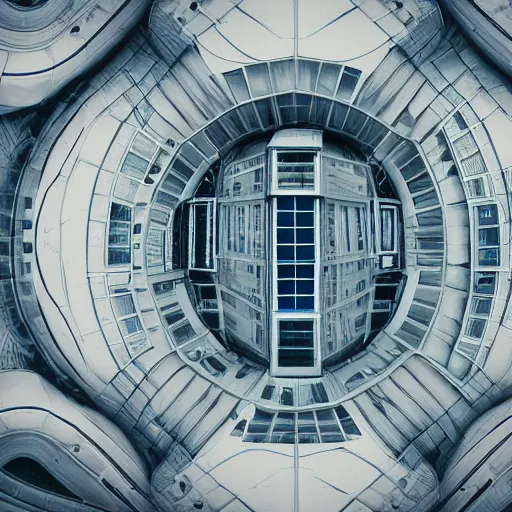 Prompt: architecture photo of a crazy building ultra render high quality award winning alien bizarre 8 k detailed hd bug's eye view camera angle